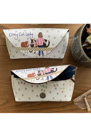 Alex Clark Etui na okulary GL09 Crazy Cat Lady Kociara