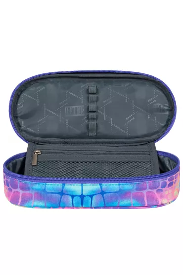 St. Majewski Pi�rnik saszetka usztywniona z wewn�trzn� klapk� PC1 Pastel Snake St.Right