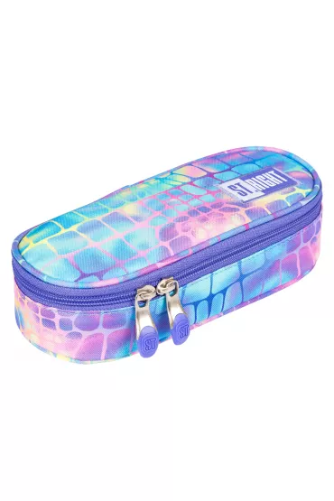 St. Majewski Pi�rnik saszetka usztywniona z wewn�trzn� klapk� PC1 Pastel Snake St.Right