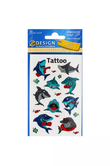 Tatua�e dla dzieci Rekiny Avery Zweckform