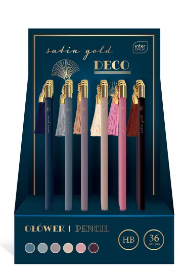 Interdruk INT Owek z zawieszk Deco Satin Gold