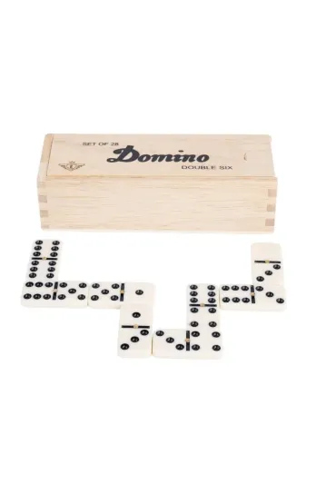 Domino Double 6 w drewnianym etui LONGFIELD Quint