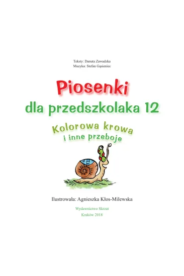 Piosenki dla przedszkolaka 12 Kolorowa krowa - Danuta Zawadzka