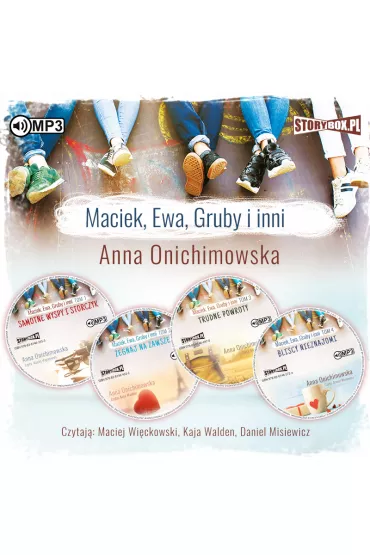 Audiobook Pakiet Maciek, Ewa, Gruby i inni. Tomy 1-4: Samotne wyspy i storczyk, �egnaj na zawsze, Trudne powroty, Bliscy nieznajomi CD - Anna Onichimowska