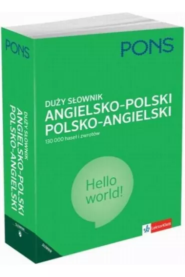 PONS. Du�y s�ownik angielsko-polski, polsko-angielski