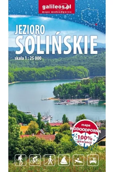 Mapa - Jezioro Soli�skie 1:25 000 mapa wodoodporna