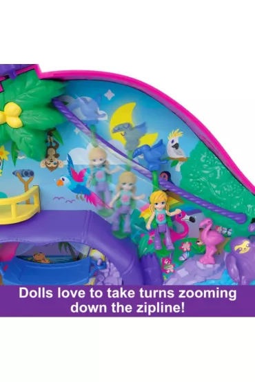 Polly Pocket. Kompaktowa torebka Rodzina leniwc�w Mattel