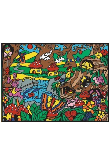 Kolorowanka Welwetowa 47x35cm Wioska
