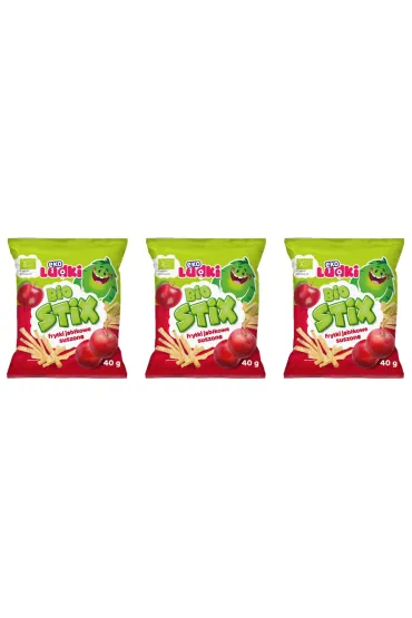 NaturaVena Frytki jab�kowe suszone Zestaw 3 x 40 g Bio