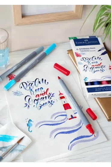 Faber-Castell Pisak akwarelowy Goldfaber Aqua 6 szt.