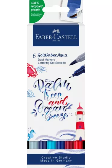 Faber-Castell Pisak akwarelowy Goldfaber Aqua 6 szt.