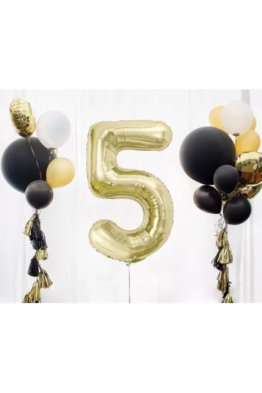 Godan Balon foliowy B&C cyfra 5 szampa�ski 85cm
