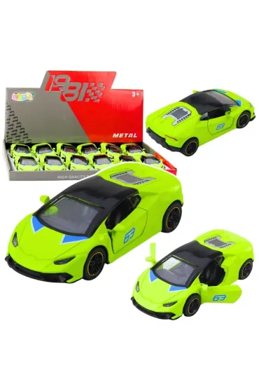 Samoch�d sportowy z nap�dem zielony 1:43 LeanToys