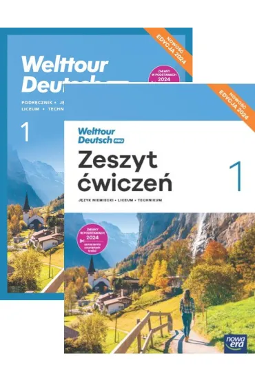 Pakiet: Welttour Deutsch neu 1. Podr�cznik i zeszyt �wicze� do j�zyka niemieckiego dla liceum og�lnokszta�c�cego i technikum. Edycja 2024 - Katarzyna Szachowska, Sylwia Mr�z-Dwornikowska