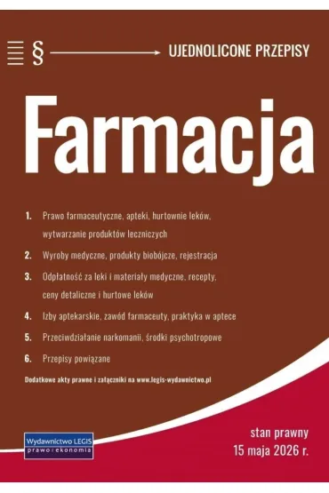 Farmacja. Ujednolicone przepisy
