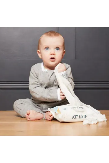 Kit and Kin Biodegradowalne Bezzapachowe Chusteczki nawil�ane dla dzieci 60 szt.