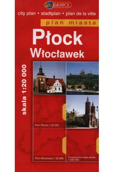 P�ock. Woc�awek. Plan miasta