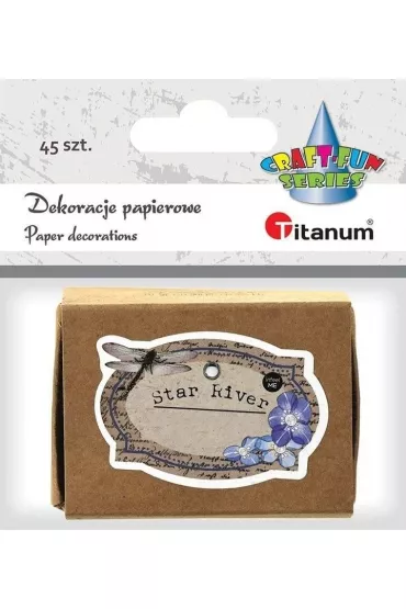 Titanum Dekoracje kartonowe notatki w pude�ku 45 szt.