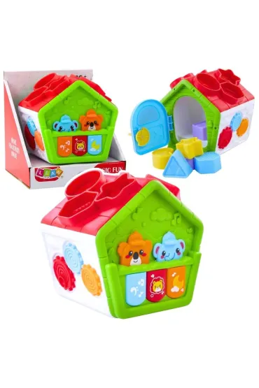Interaktywny domek edukacyjny sorter LeanToys