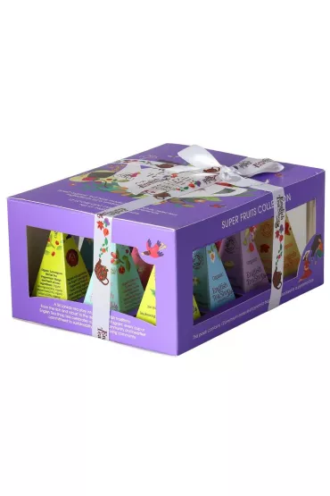 English Tea Shop Organic Kolekcja herbatek owocowych piramidki (super fruits - 6 smakw) 12 x 2 g Bio