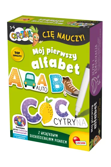 Carotina ci� nauczy! M�j pierwszy alfabet Lisciani