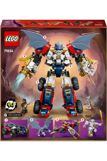 LEGO NINJAGO Wielofunkcyjny ultramech Zane`a 71834