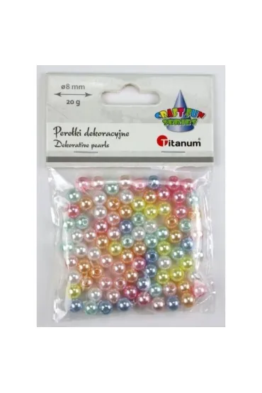 Titanum Koraliki plastikowe pere�ki 8mm, 20g