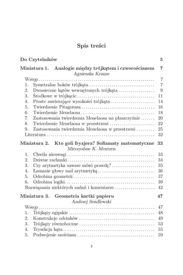 Miniatury matematyczne 75 - Andrzej Sendlewski, Mieczys�aw K. Mentzen, Agnieszka Krause
