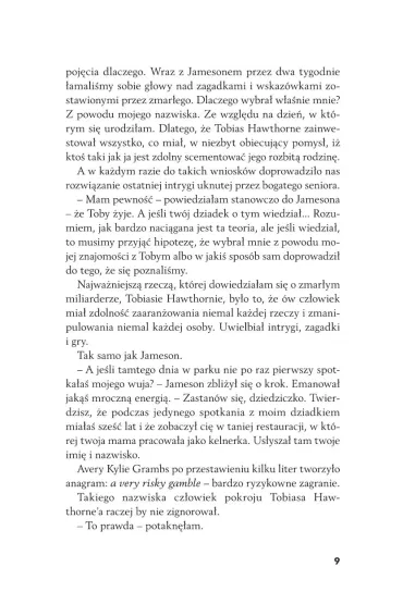 Dziedzictwo Hawthorne'�w. The Inheritance Games. Tom 2 - Jennifer Lynn Barnes