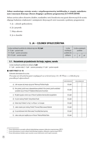 Ucz� si� i rozwijam arkusz monitoringu cz�� 3 materia�y do obserwacji rozwoju ucznia z niepe�nosprawno�ci� intelektualn� w stopniu umiarkowanym i znacznym - Alicja Tanajewska, Renata Naprawa
