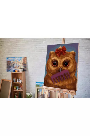 Twoje Hobby Malowanie po numerach - Ma�a sowa 40x50cm
