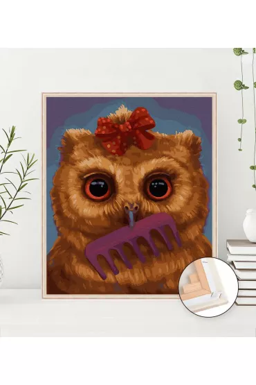 Twoje Hobby Malowanie po numerach - Ma�a sowa 40x50cm
