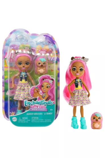 Enchantimals Hensley Hedgehog Lalka Je + figurka Spiney HKN13 Mattel