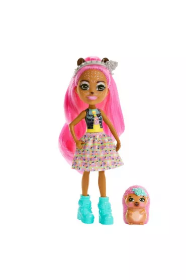 Enchantimals Hensley Hedgehog Lalka Je + figurka Spiney HKN13 Mattel