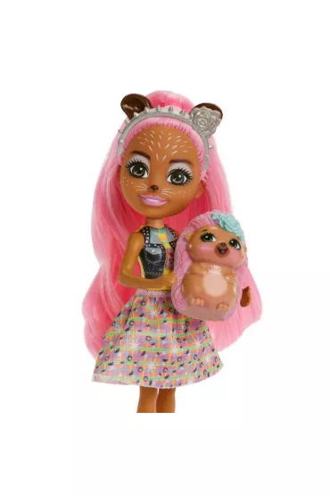 Enchantimals Hensley Hedgehog Lalka Je + figurka Spiney HKN13 Mattel