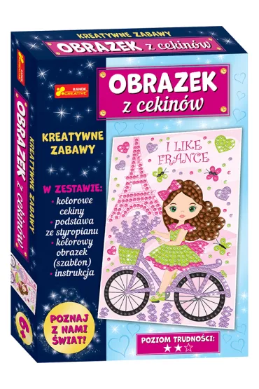 Ranok-Creative Obrazek z cekin�w. Podr�e ma�e i du�e. Francja
