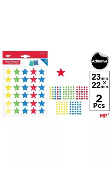 Mp Main Paper Naklejki gwiazdki 2 arkusze