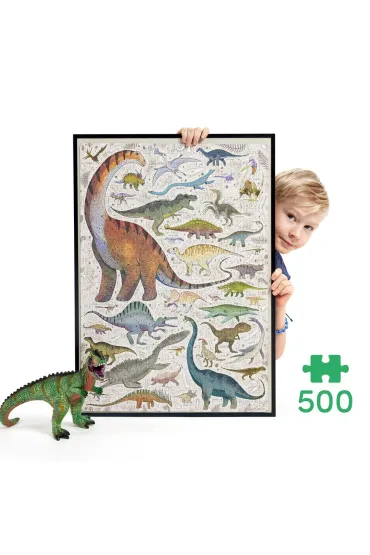 Puzzle Puzzlove CzuCzu 500 el. Dinozaury Bright Junior Media