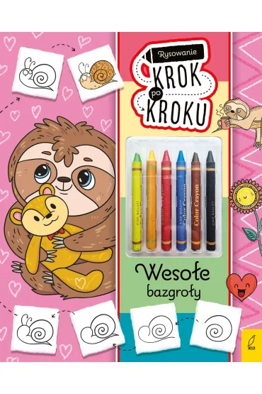 Rysowanie krok po kroku z kredkami. Weso�e bazgro�y - Ewelina Protasewicz