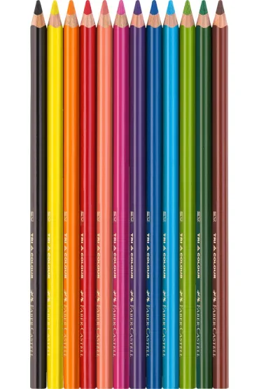 Kredki o��wkowe tr�jk�tne 24kol FABER CASTELL