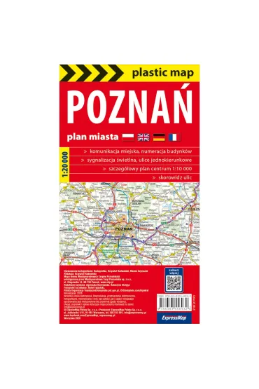 Pozna� foliowany plan miasta 1:20 000