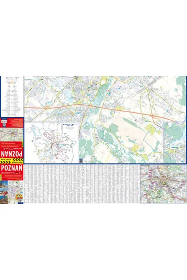 Pozna� foliowany plan miasta 1:20 000