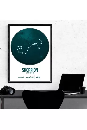 Znak zodiaku, Skorpion - plakat 60x80 cm