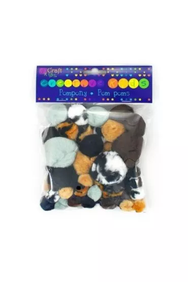 Dalprint Pompony akrylowe animal prints 56 szt.