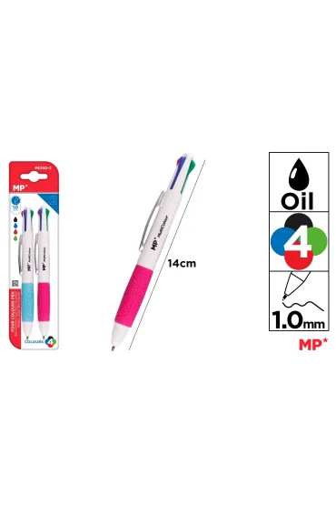 Mp Main Paper D�ugopis olejowy MP 1.0mm 4 kolory 2 szt.
