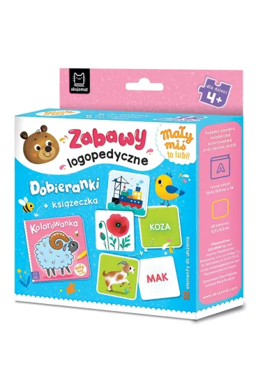 Ma�y mi� to lubi  Zabawy logopedyczne. Dobieranki   ksi��eczka - Anna Podg�rska