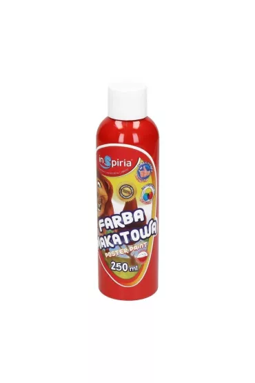 InSpiria Farba plakatowa czerwona 250 ml