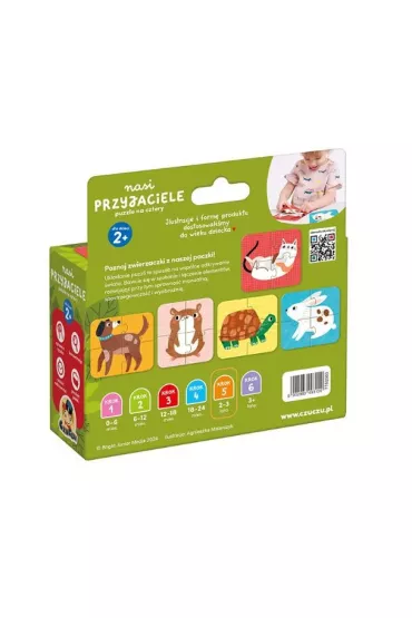 CzuCzu. Nasi przyjaciele. Puzzle na cztery Bright Junior Media