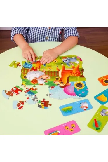 Puzzle w saszetce 49 el. Farma + mini gra Roter Kafer