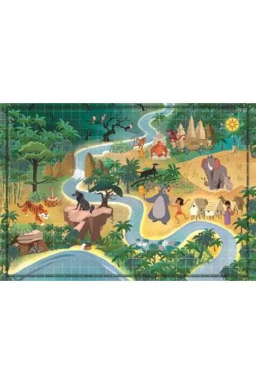 Puzzle 1000 el. Story Maps Ksi�ga D�ungli Clementoni